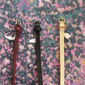 Trio of Skinny Belts